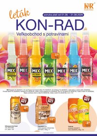 KON-RAD leták - Od soboty 1.8.2026