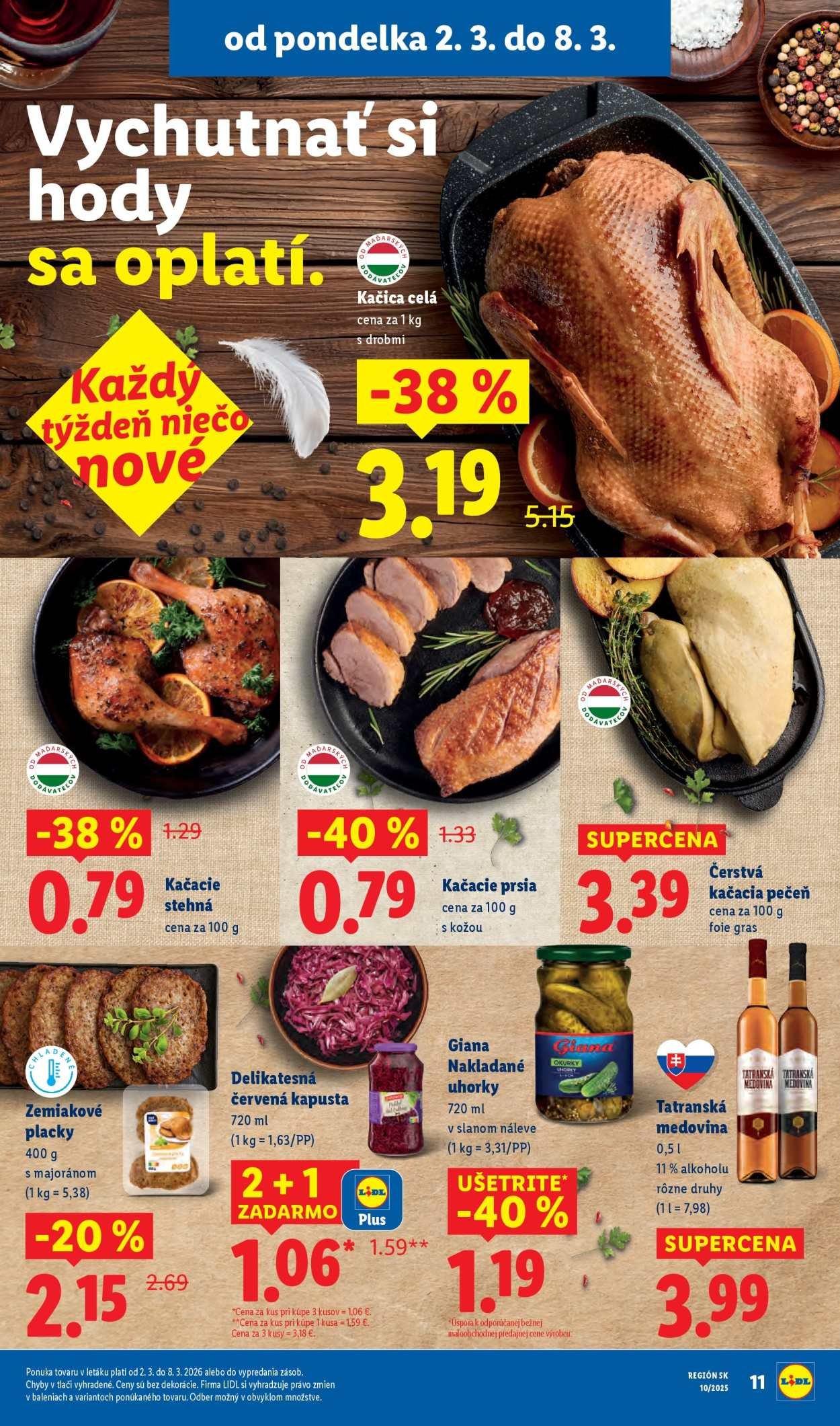 LIDL leták - Od pondelka 2.3.2026 (2026-03-02 - 2026-03-08) | 11