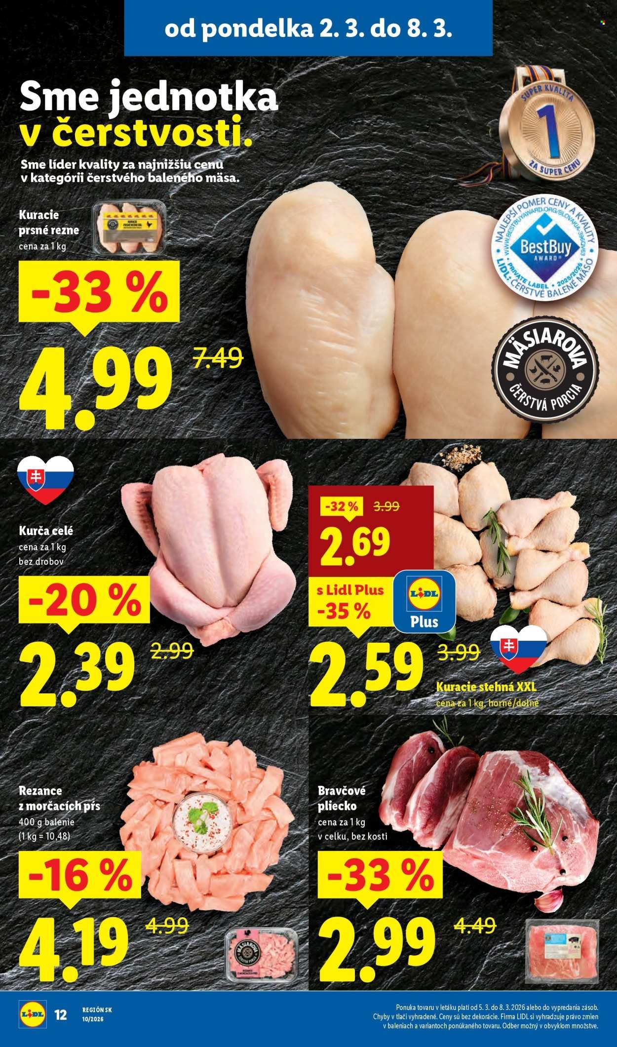 LIDL leták - Od pondelka 2.3.2026 (2026-03-02 - 2026-03-08) | 12