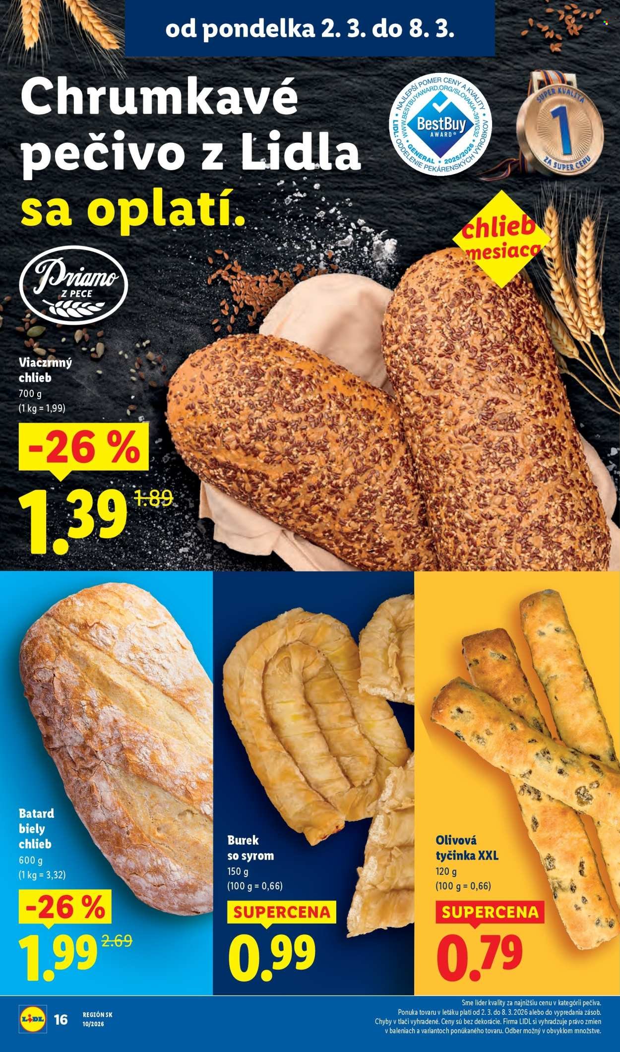 LIDL leták - Od pondelka 2.3.2026 (2026-03-02 - 2026-03-08) | 16