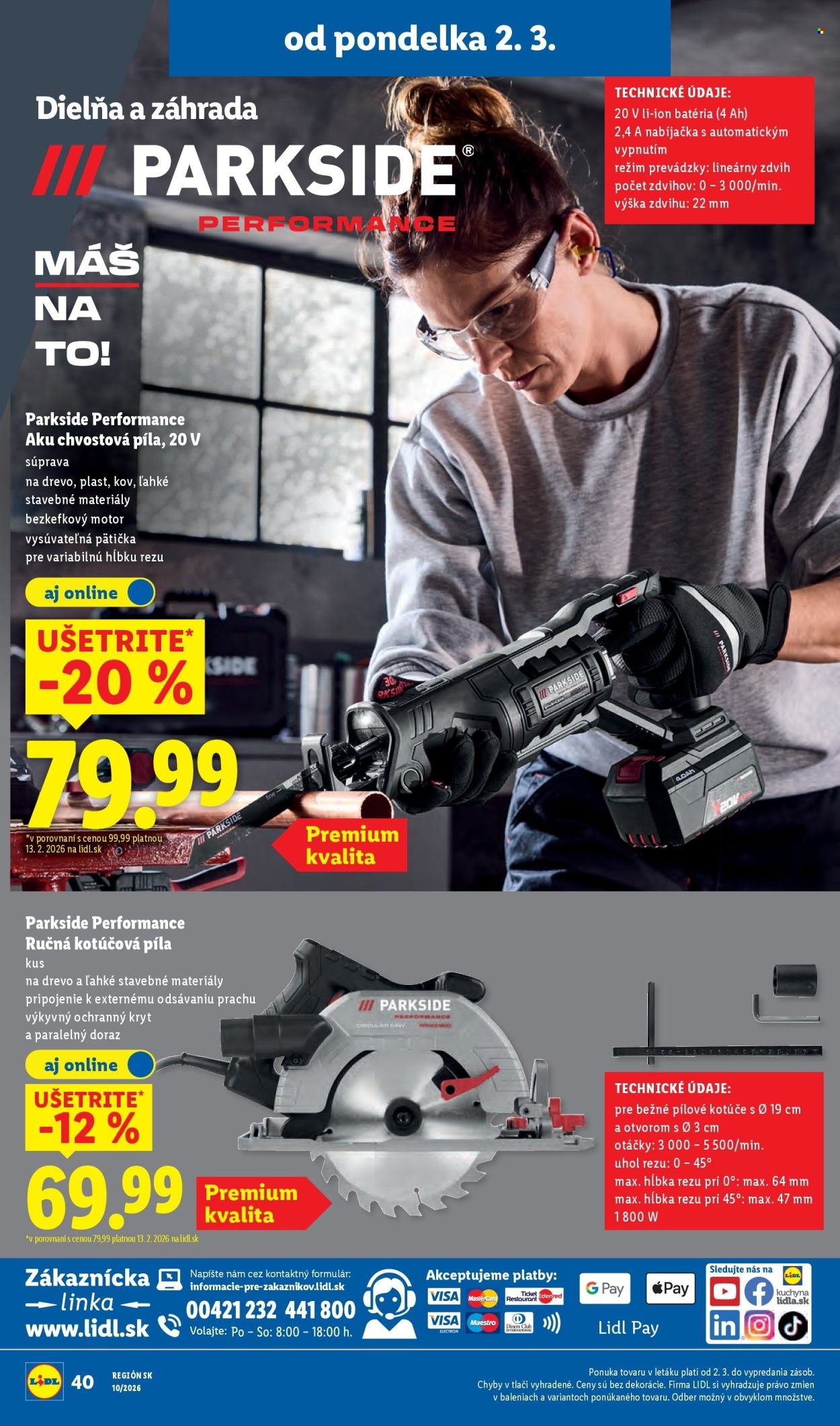 LIDL leták - Od pondelka 2.3.2026 (2026-03-02 - 2026-03-08) | 56