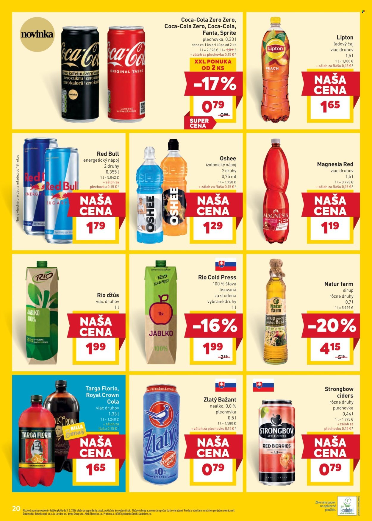 BILLA leták - Od stredy 28.1.2026 (2026-01-28 - 2026-02-03) | 20
