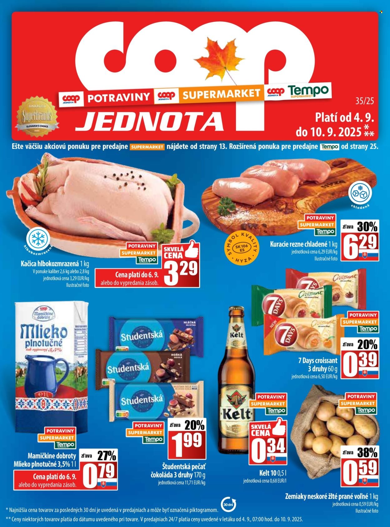 COOP JEDNOTA leták - Od štvrtka 4.9.2025 (2025-09-04 - 2025-09-10) | 1