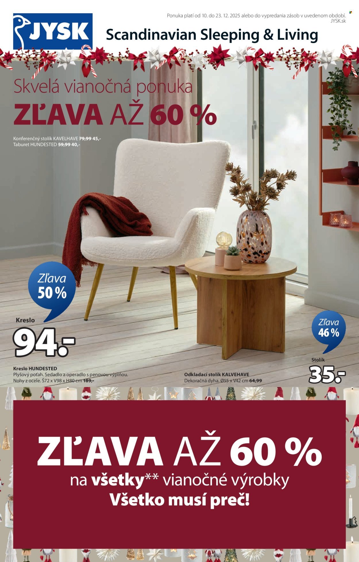 JYSK leták - Od stredy 10.12.2025 (2025-12-10 - 2025-12-23) | 2