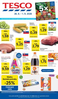 TESCO leták - Od stredy 26.8.2026