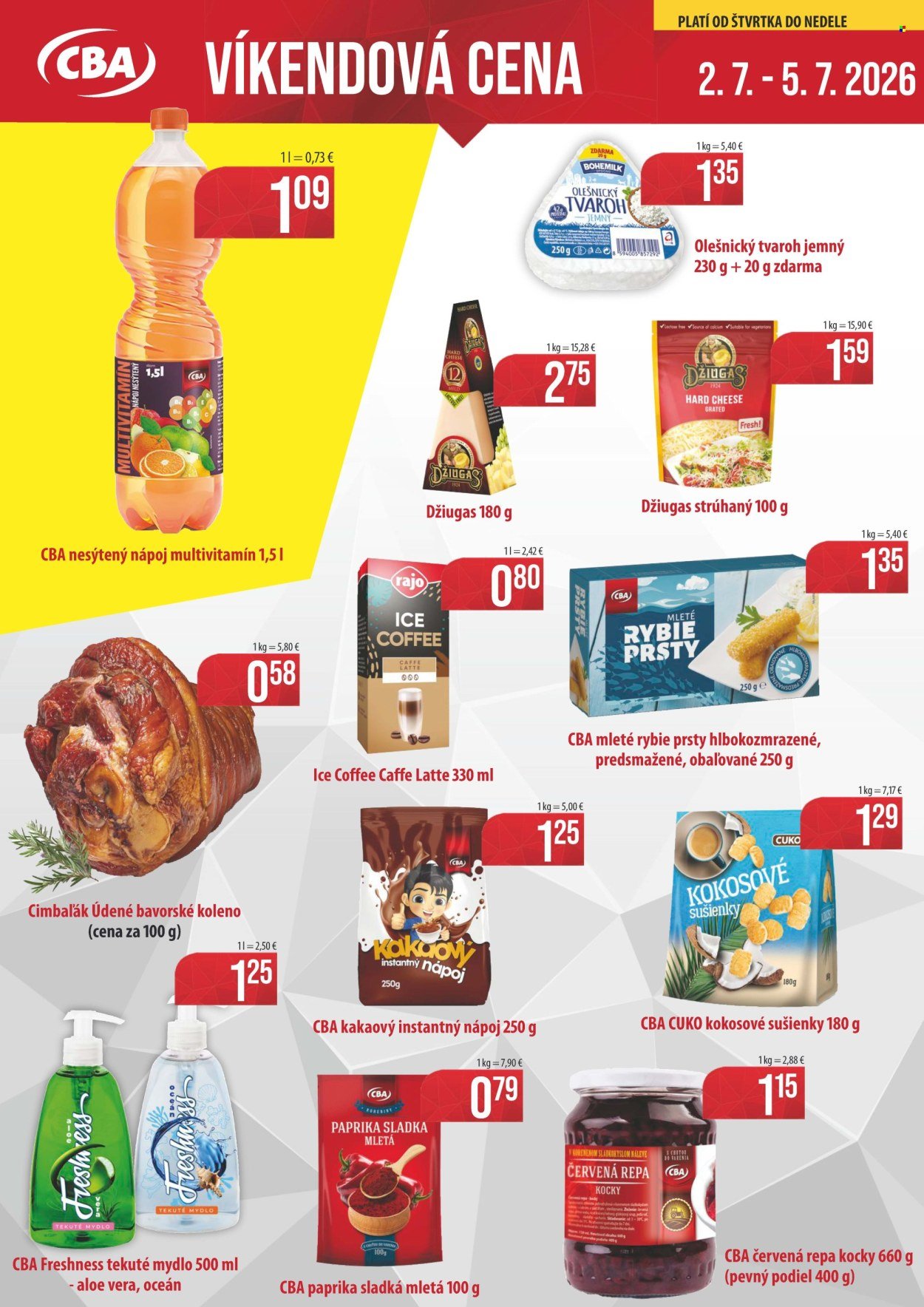 CBA KOMFOS leták - Víkendová cena