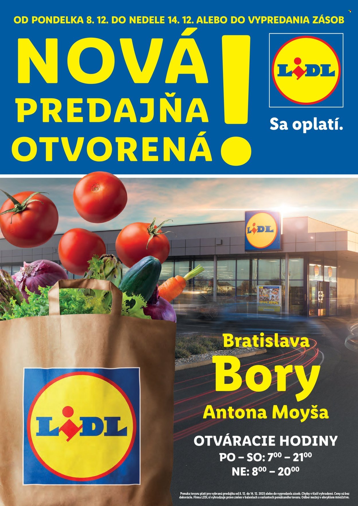LIDL leták - Nová predajňa v Boroch (2025-12-08 - 2025-12-14) | 1