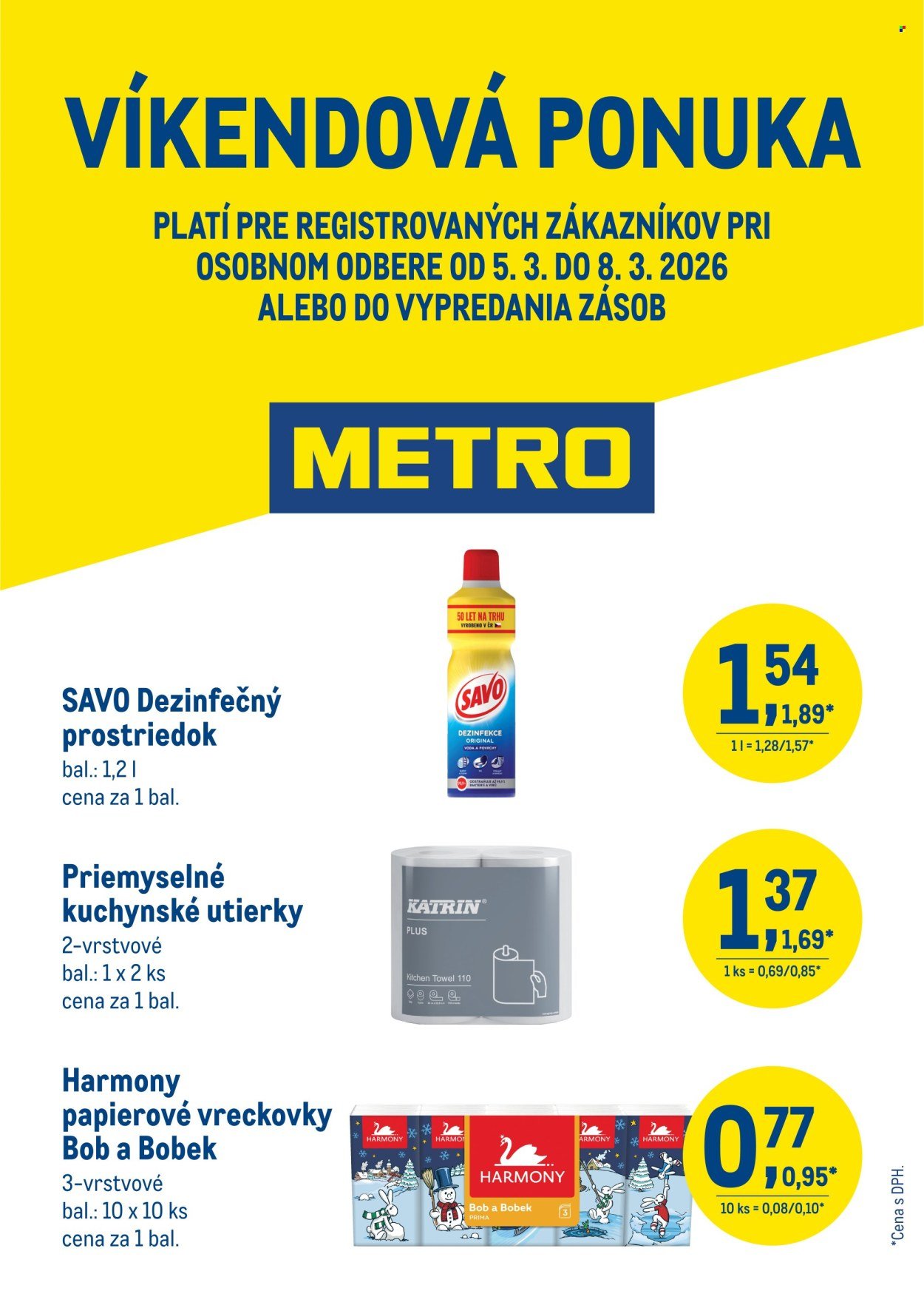 METRO leták - Víkendová ponuka - detergenty (2026-03-05 - 2026-03-08) | 1