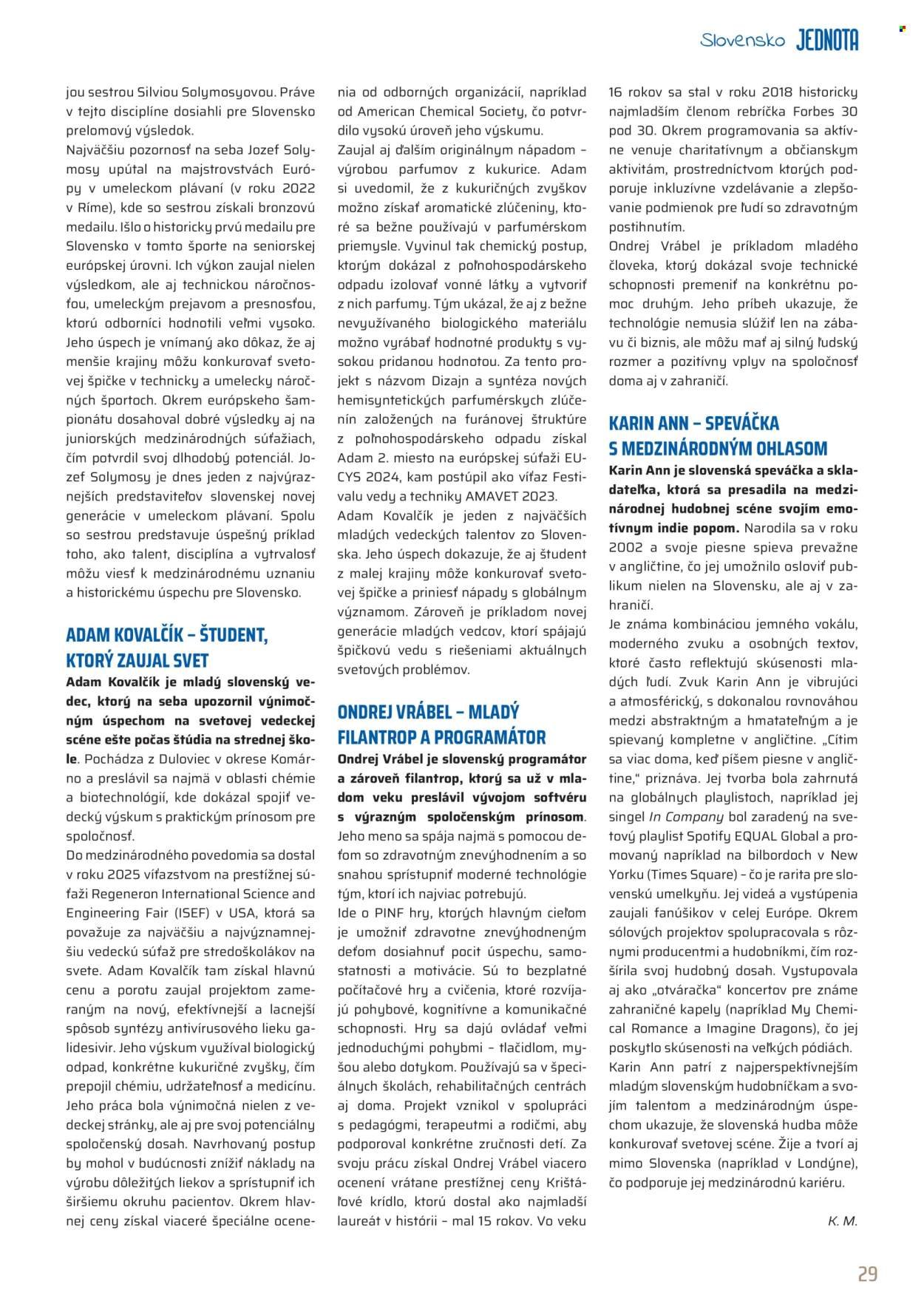 COOP JEDNOTA leták - Od nedele 1.2.2026 (2026-02-01 - 2026-02-28) | 29