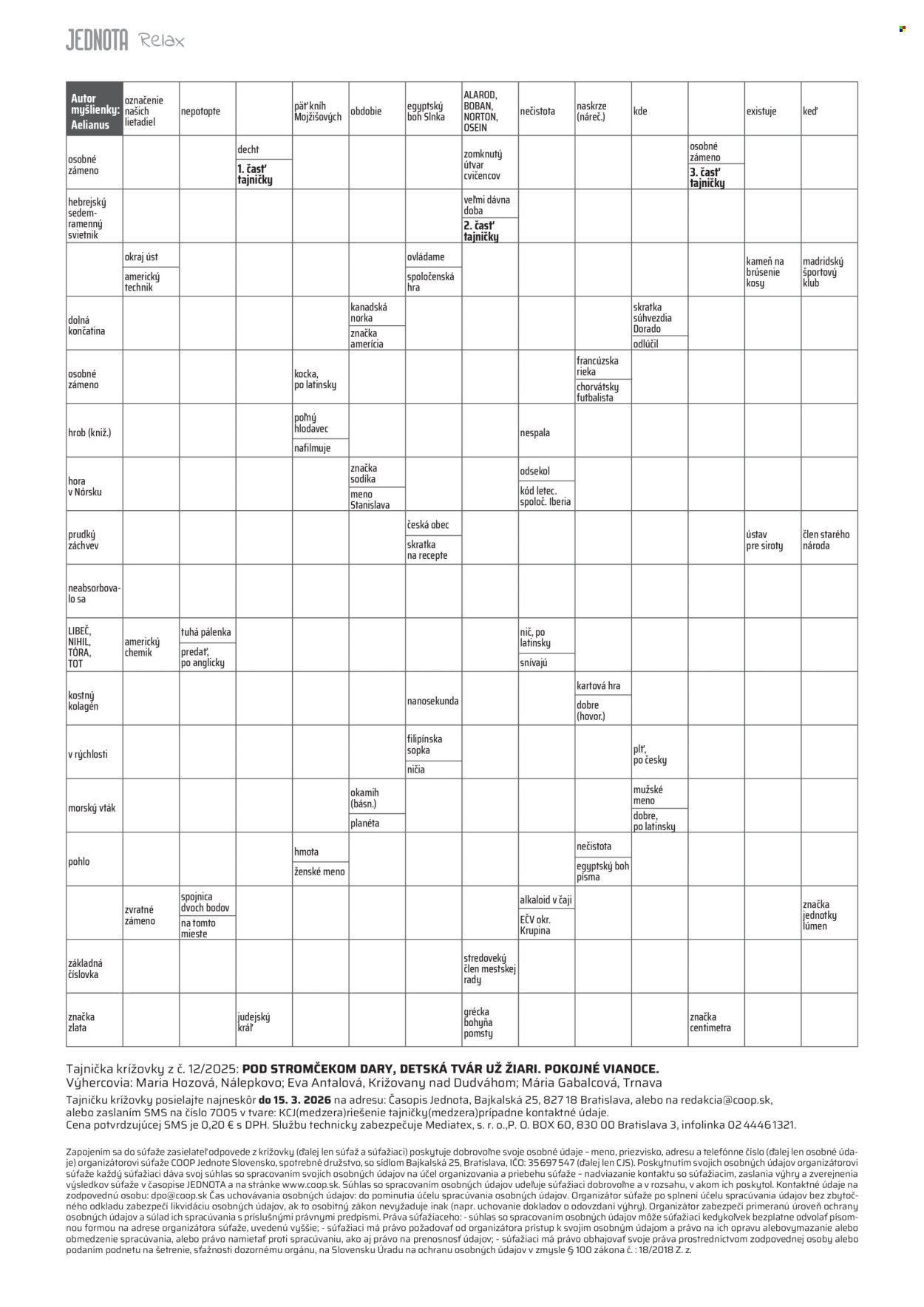 COOP JEDNOTA leták - Od nedele 1.2.2026 (2026-02-01 - 2026-02-28) | 30