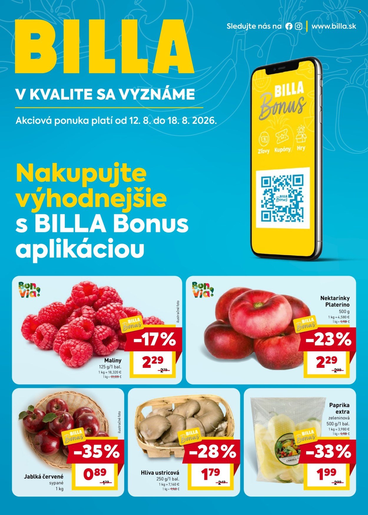 BILLA leták - Bonus leták