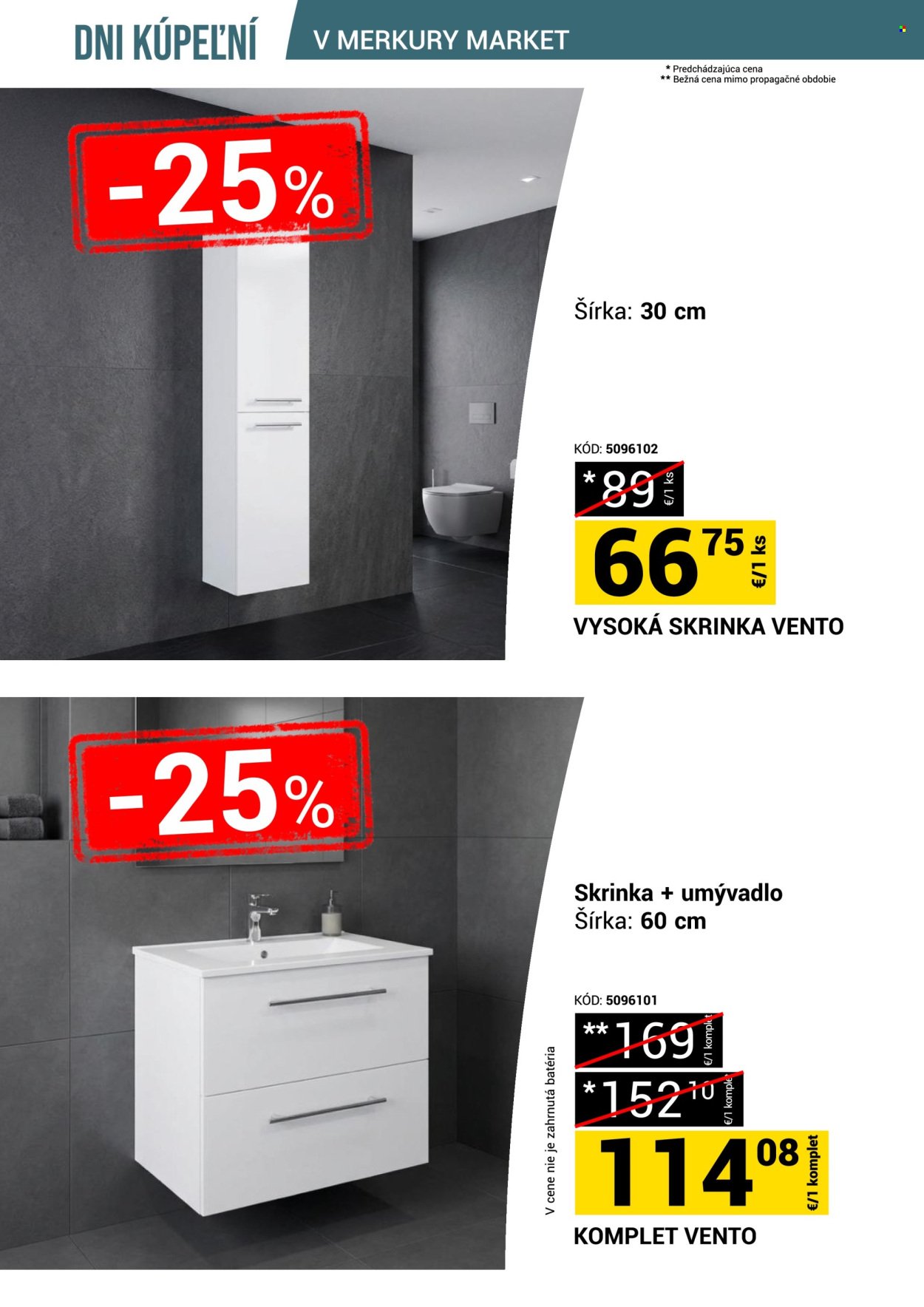 MERKURY MARKET leták - Dni kúpeľní v Merkury Market!