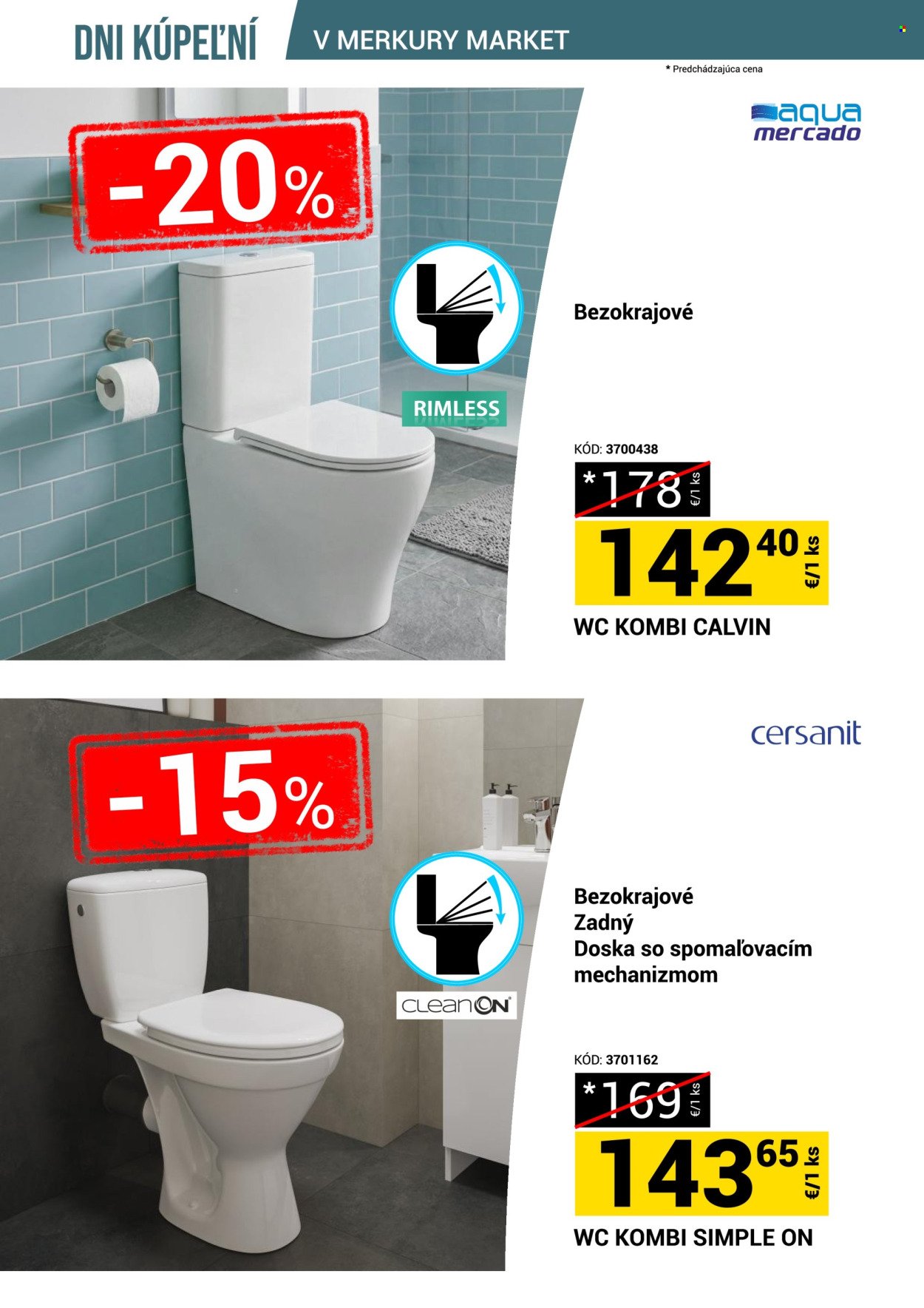 MERKURY MARKET leták - Dni kúpeľní v Merkury Market!
