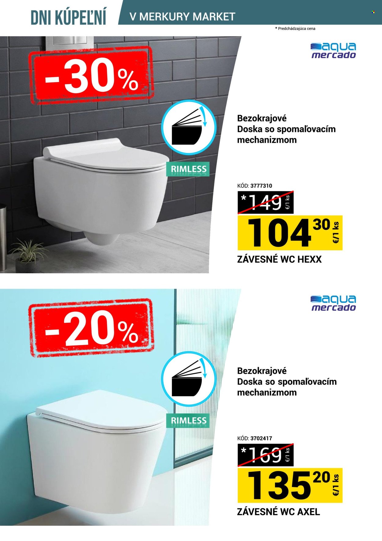 MERKURY MARKET leták - Dni kúpeľní v Merkury Market!