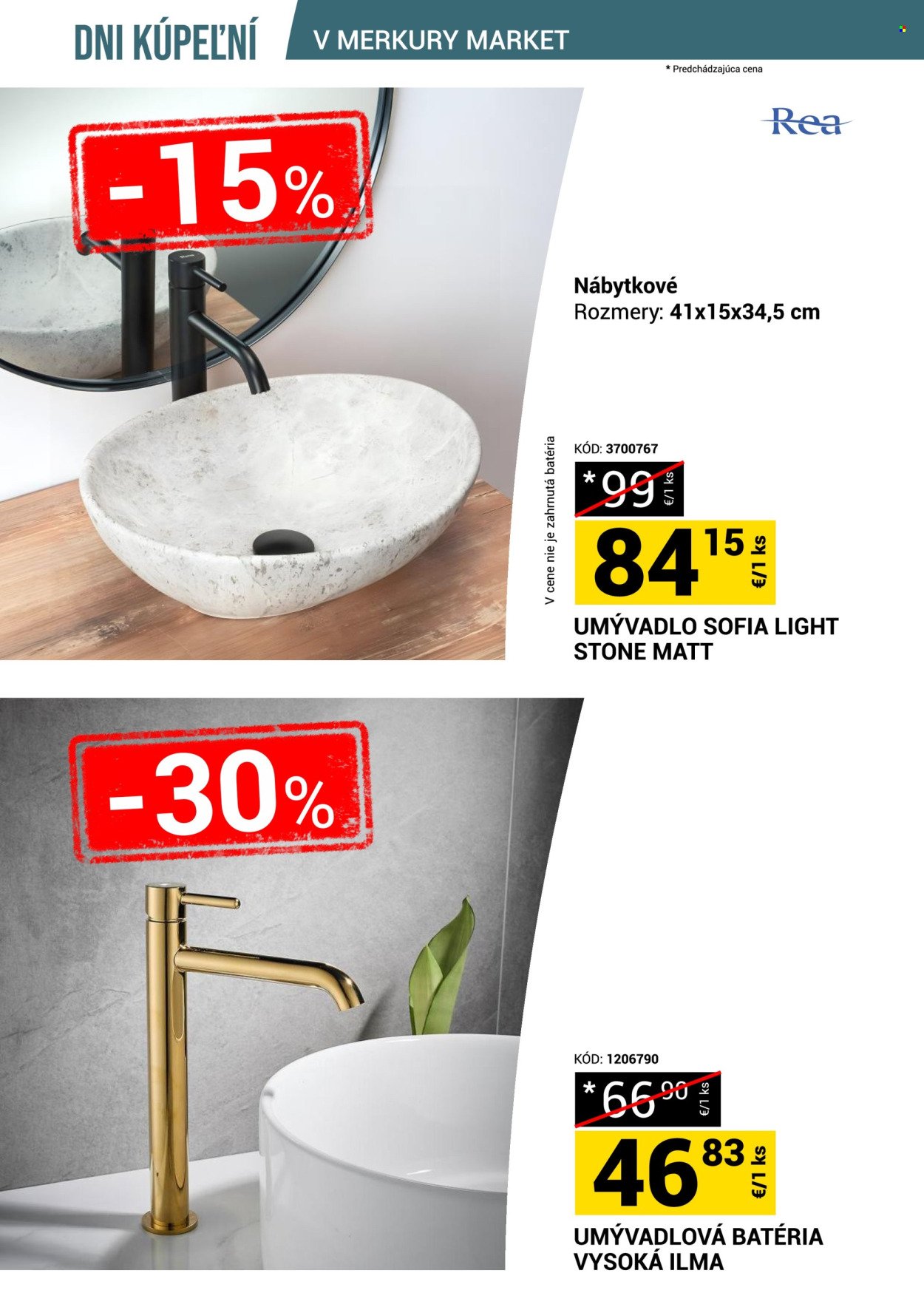 MERKURY MARKET leták - Dni kúpeľní v Merkury Market!