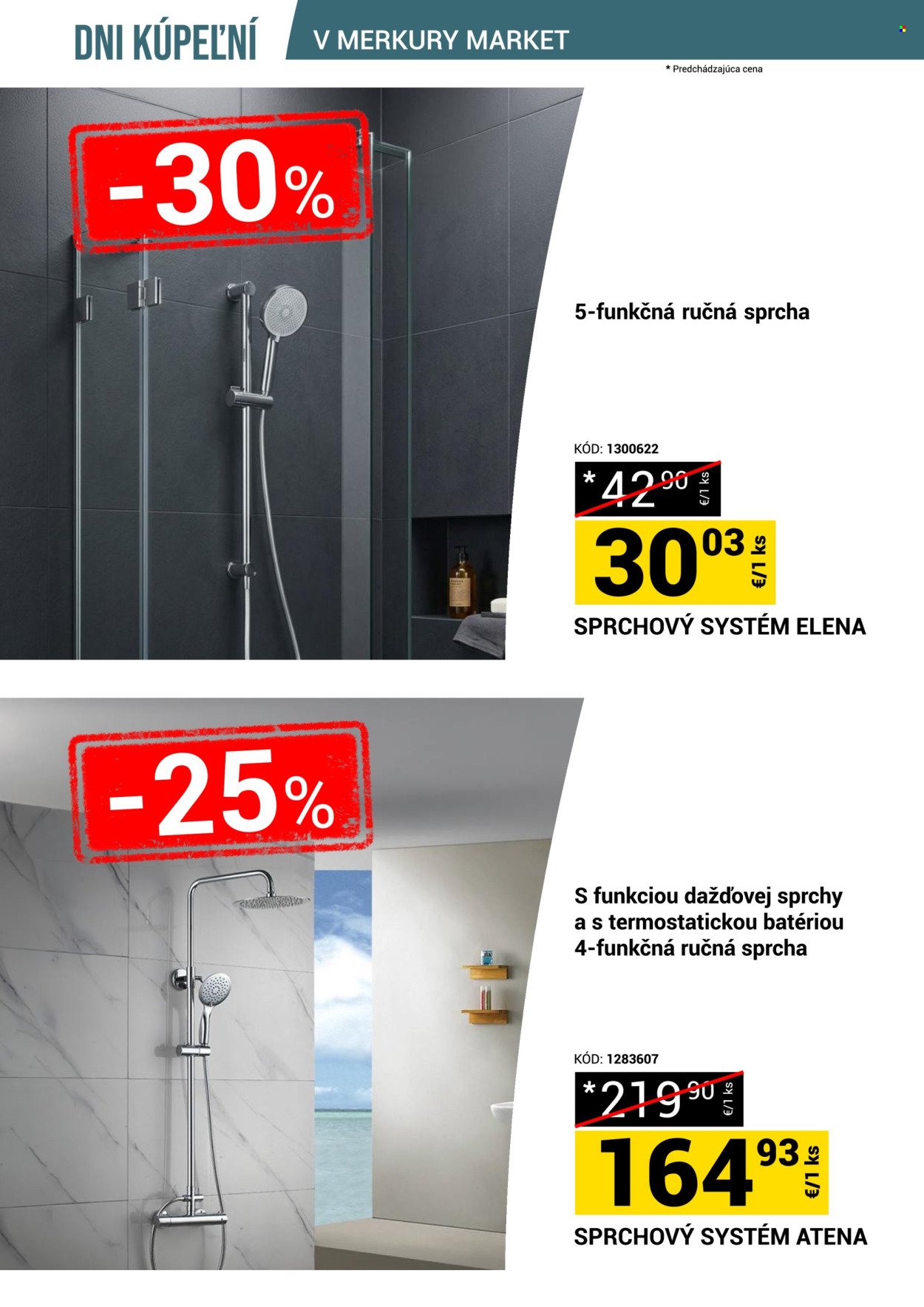 MERKURY MARKET leták - Dni kúpeľní v Merkury Market!