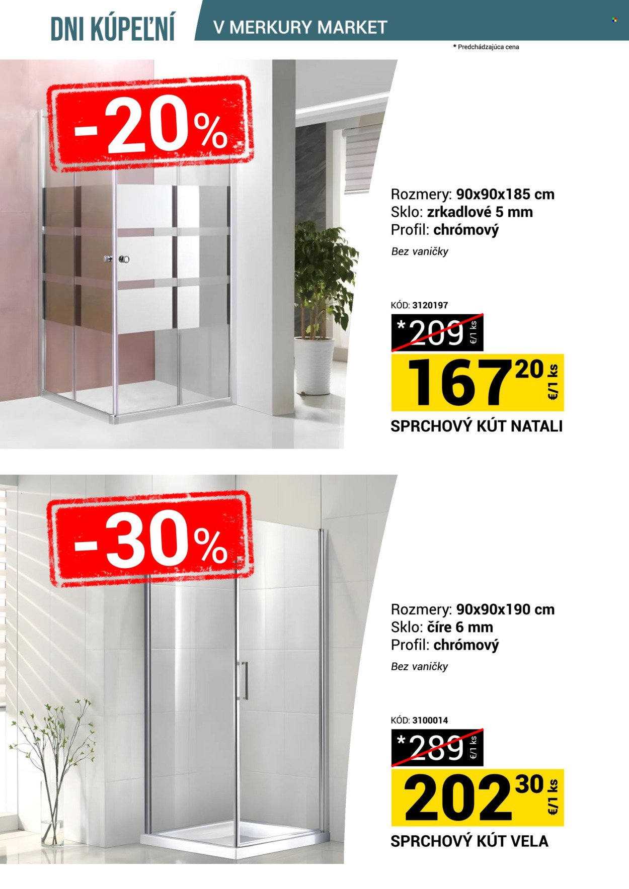 MERKURY MARKET leták - Dni kúpeľní v Merkury Market!