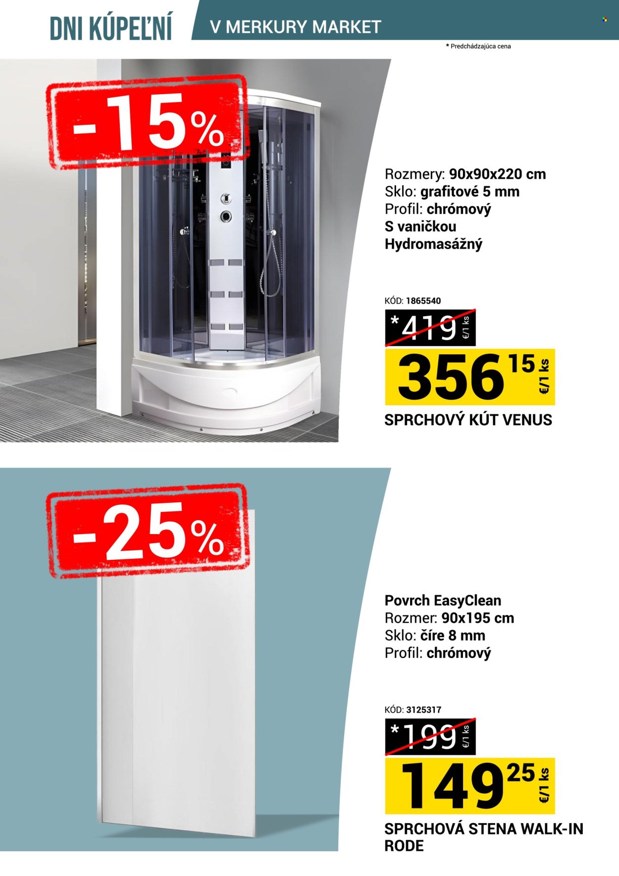 MERKURY MARKET leták - Dni kúpeľní v Merkury Market!