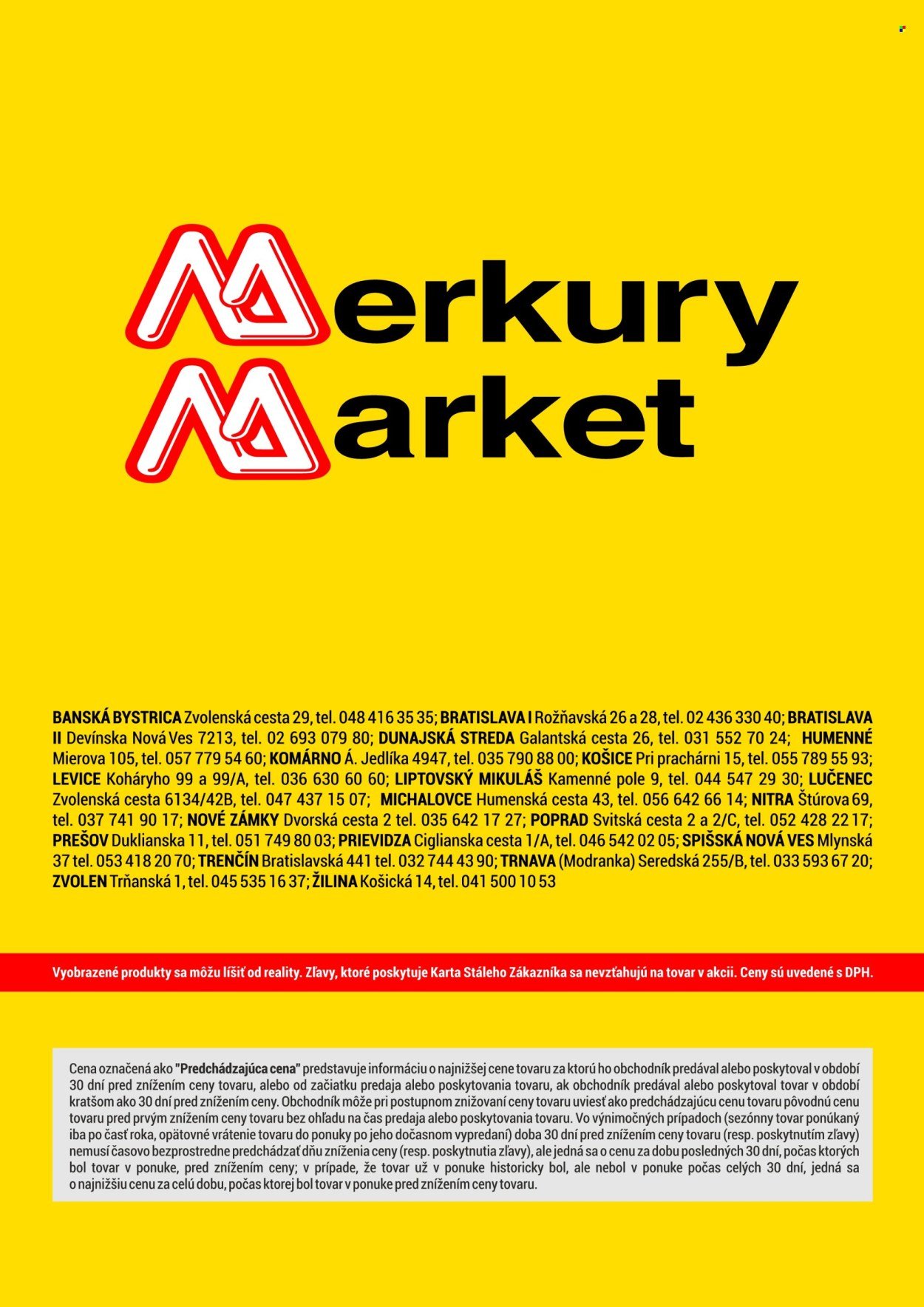 MERKURY MARKET leták - Dni kúpeľní v Merkury Market!