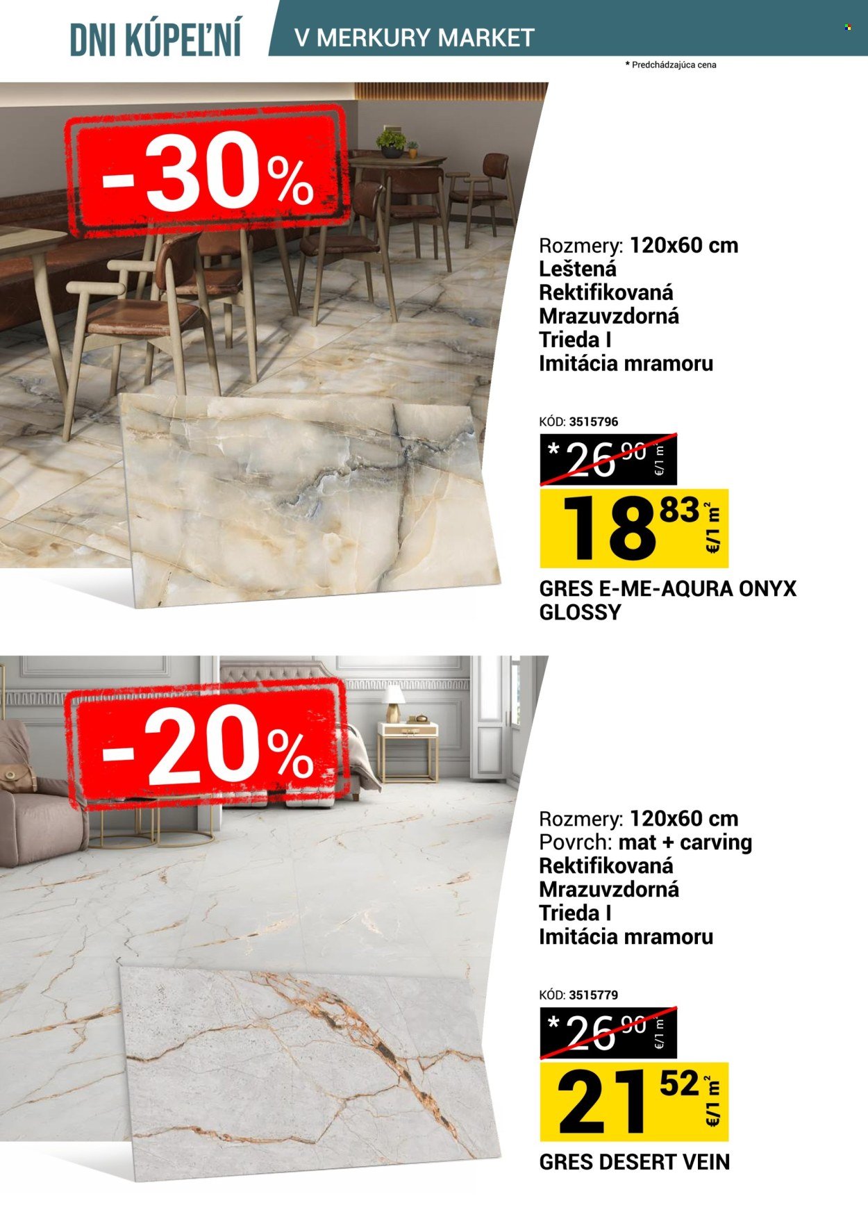 MERKURY MARKET leták - Dni kúpeľní v Merkury Market!