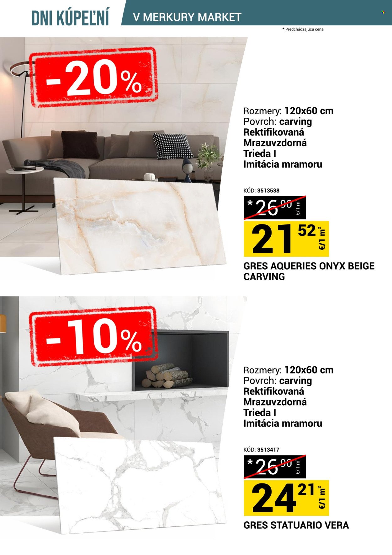 MERKURY MARKET leták - Dni kúpeľní v Merkury Market!