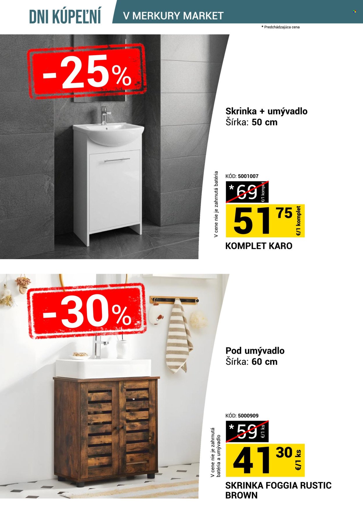 MERKURY MARKET leták - Dni kúpeľní v Merkury Market!