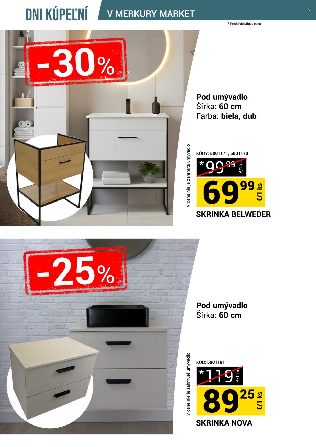 MERKURY MARKET leták - Dni kúpeľní v Merkury Market!