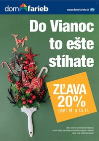 DOM FARIEB leták - Do Vianoc to ešte stíhate! (2025-11-14 - 2025-11-15)