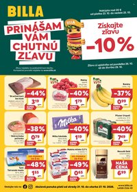BILLA leták - Od stredy 21.10.2026
