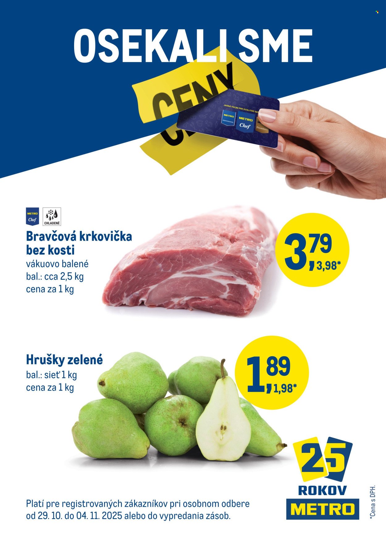 METRO leták - Osekali sme ceny (2025-10-29 - 2025-11-04) | 1