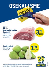 METRO leták - Osekali sme ceny (2025-10-29 - 2025-11-04)