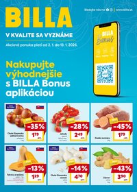 BILLA leták - Bonus leták (2026-01-02 - 2026-01-13)