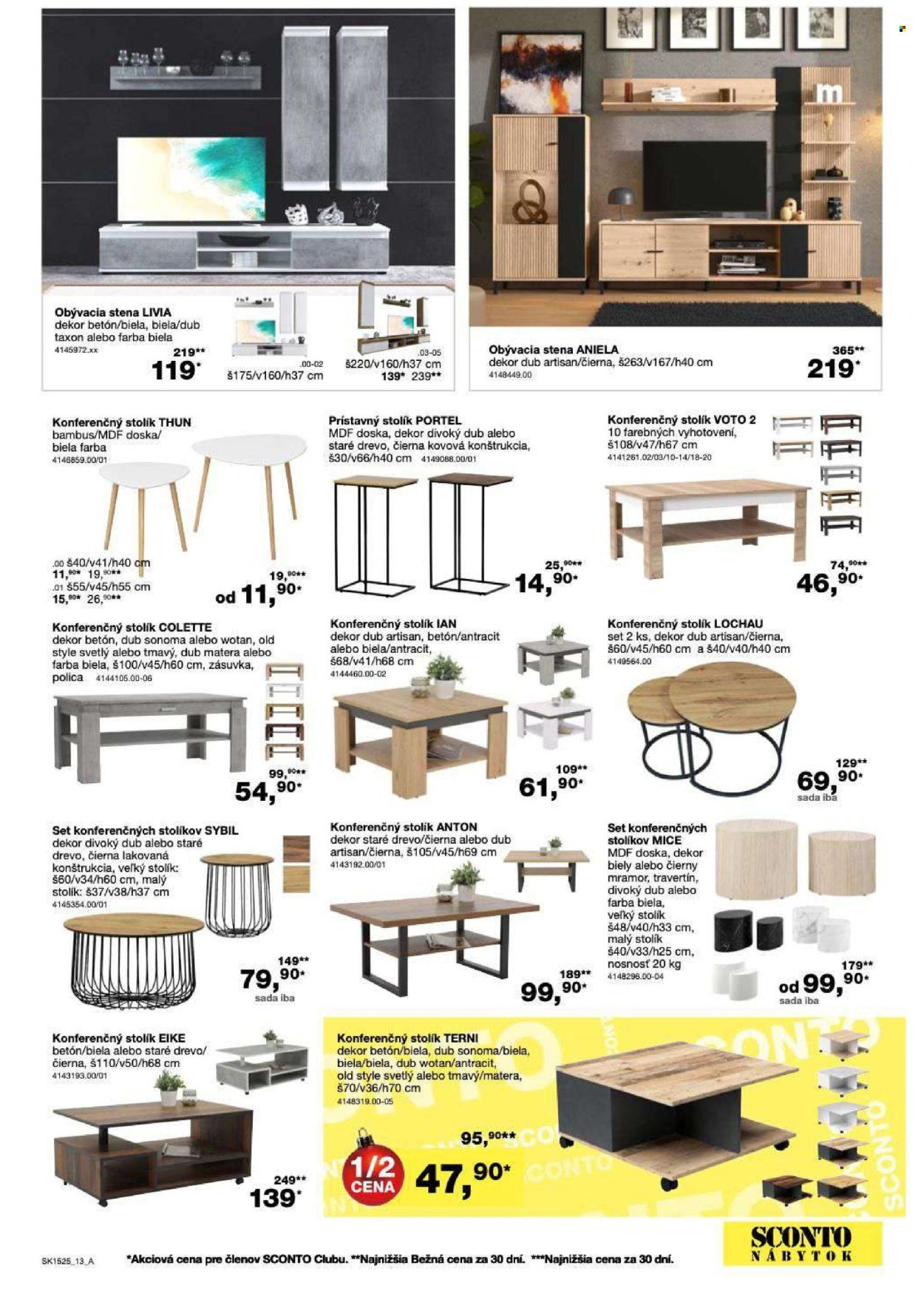 SCONTO NÁBYTOK leták - 2 canu1 na matrace, 2 rošty a toppery (2025-11-26 - 2025-12-14) | 13