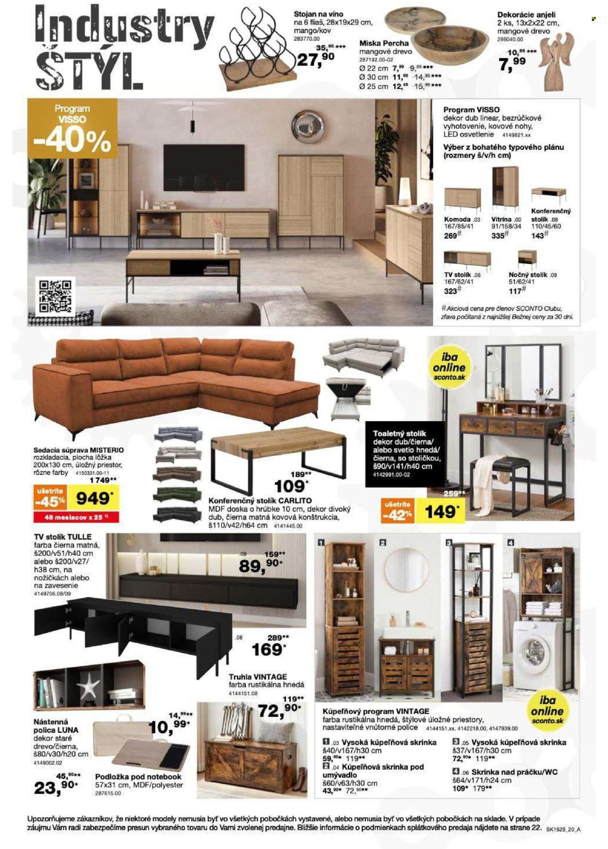 SCONTO NÁBYTOK leták - 2 canu1 na matrace, 2 rošty a toppery (2025-11-26 - 2025-12-14) | 20