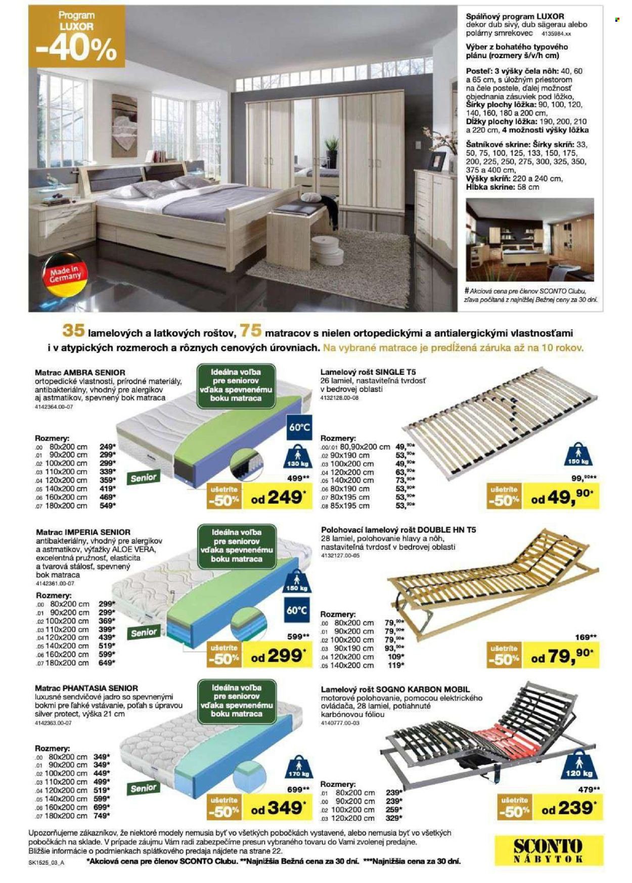 SCONTO NÁBYTOK leták - 2 canu1 na matrace, 2 rošty a toppery (2025-11-26 - 2025-12-14) | 3