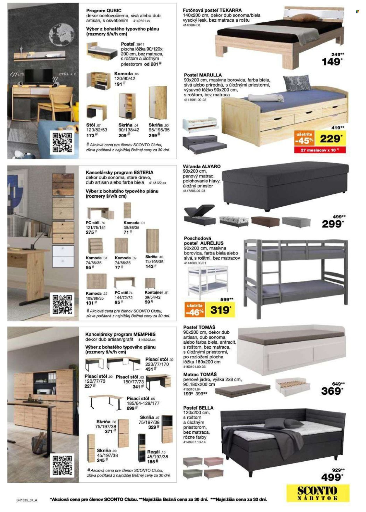 SCONTO NÁBYTOK leták - 2 canu1 na matrace, 2 rošty a toppery (2025-11-26 - 2025-12-14) | 7