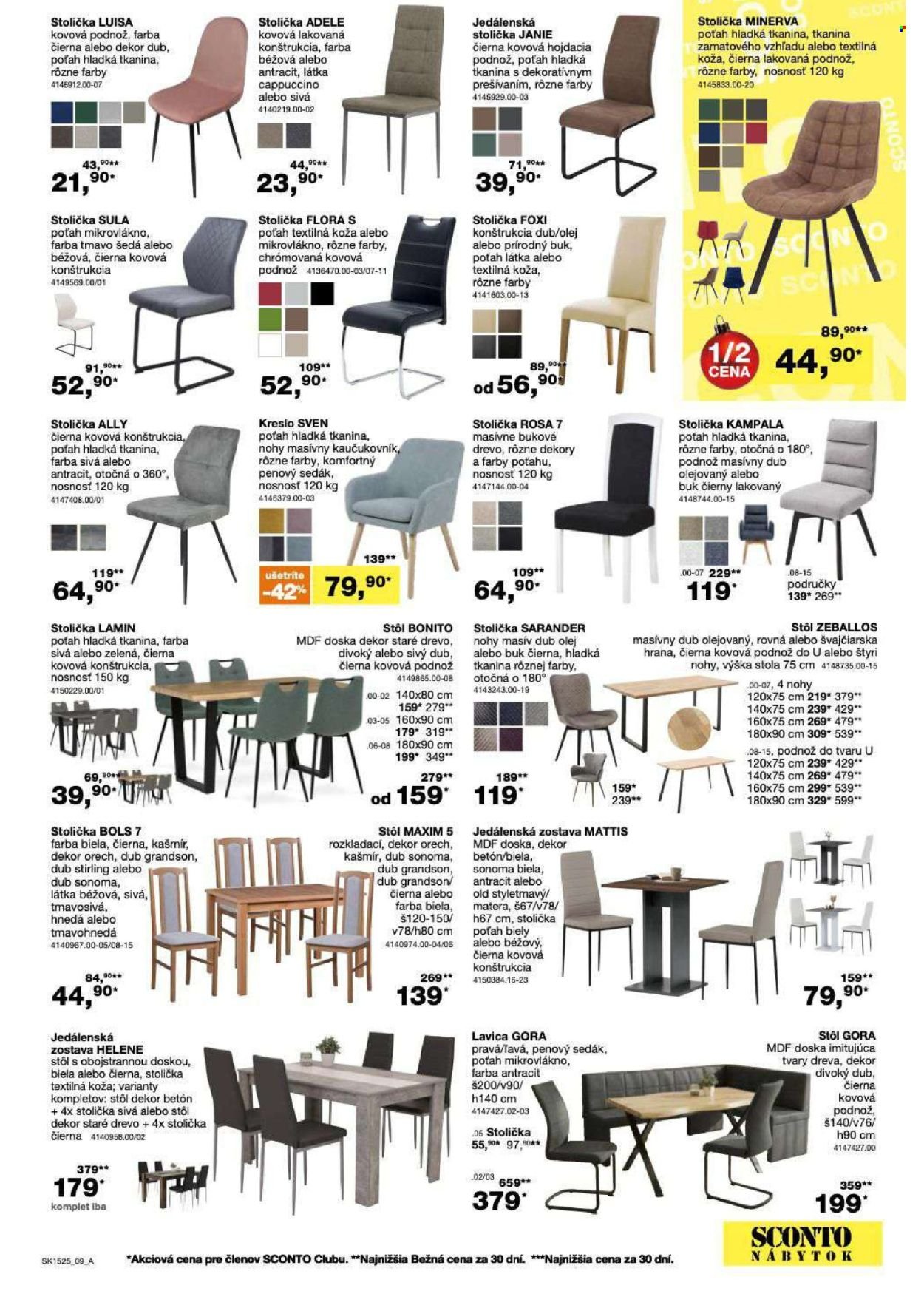 SCONTO NÁBYTOK leták - 2 canu1 na matrace, 2 rošty a toppery (2025-11-26 - 2025-12-14) | 9