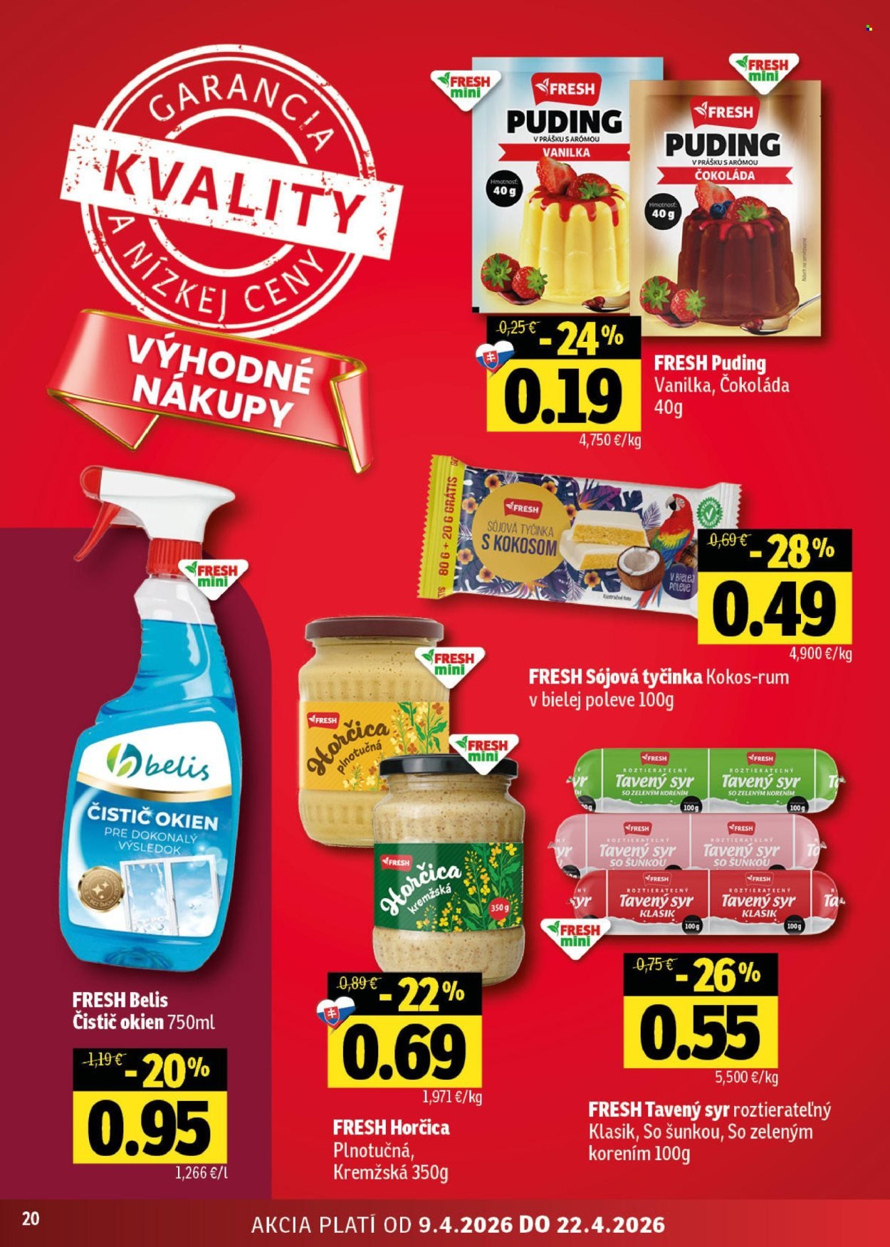 FRESH leták - Od štvrtka 9.4.2026 (2026-04-09 - 2026-04-22) | 20