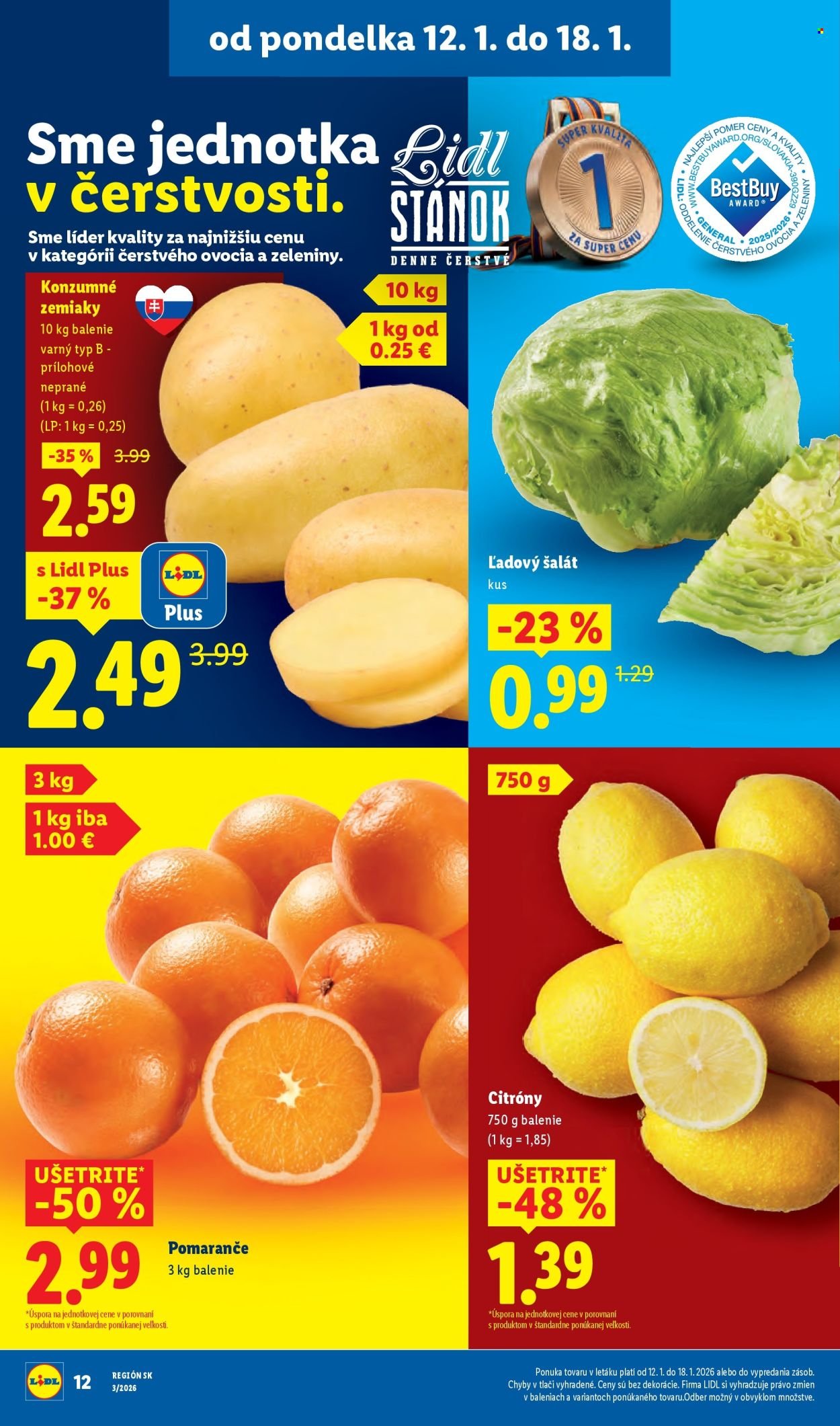 LIDL leták - Od štvrtka 15.1.2026 (2026-01-15 - 2026-01-18) | 46