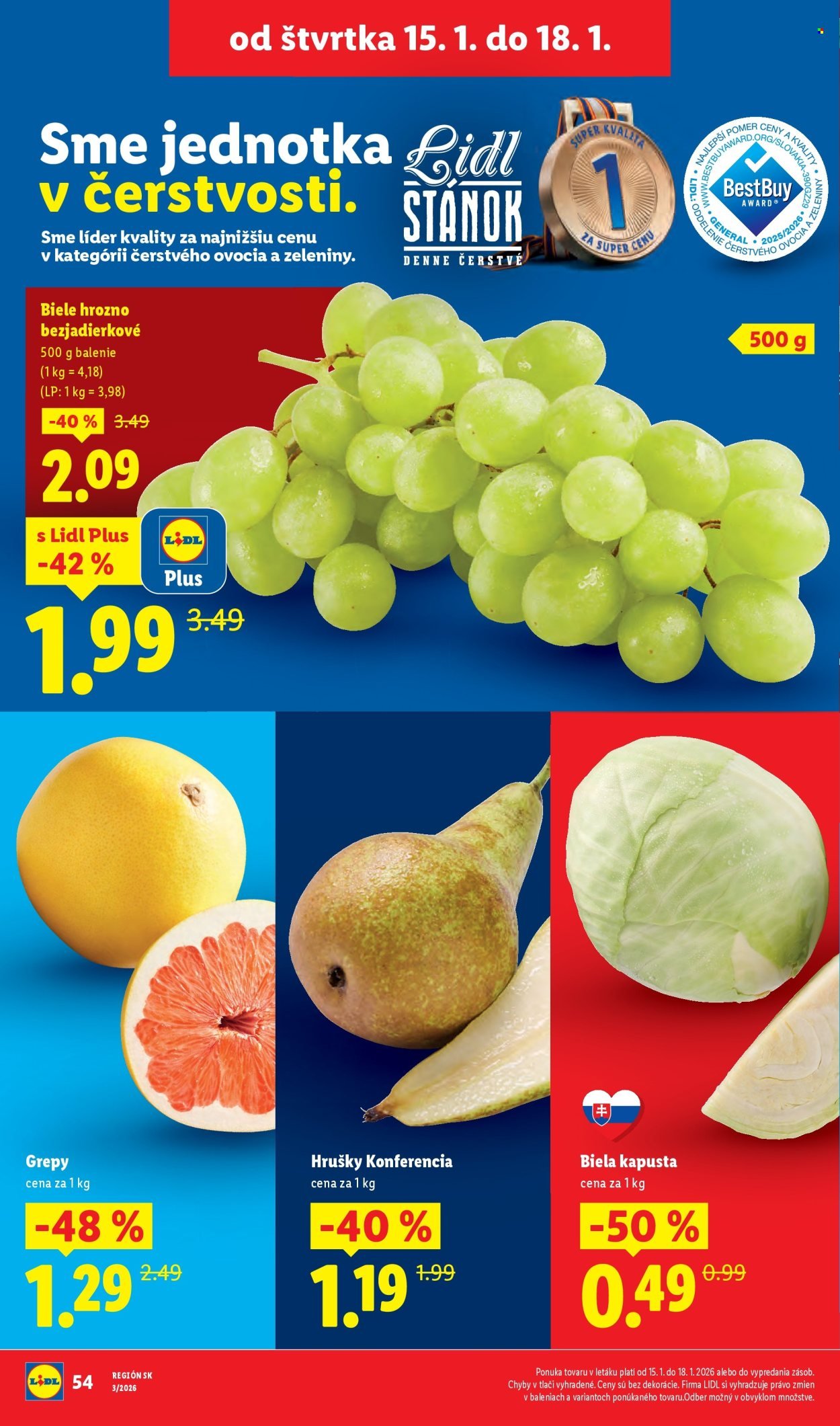 LIDL leták - Od štvrtka 15.1.2026 (2026-01-15 - 2026-01-18) | 6