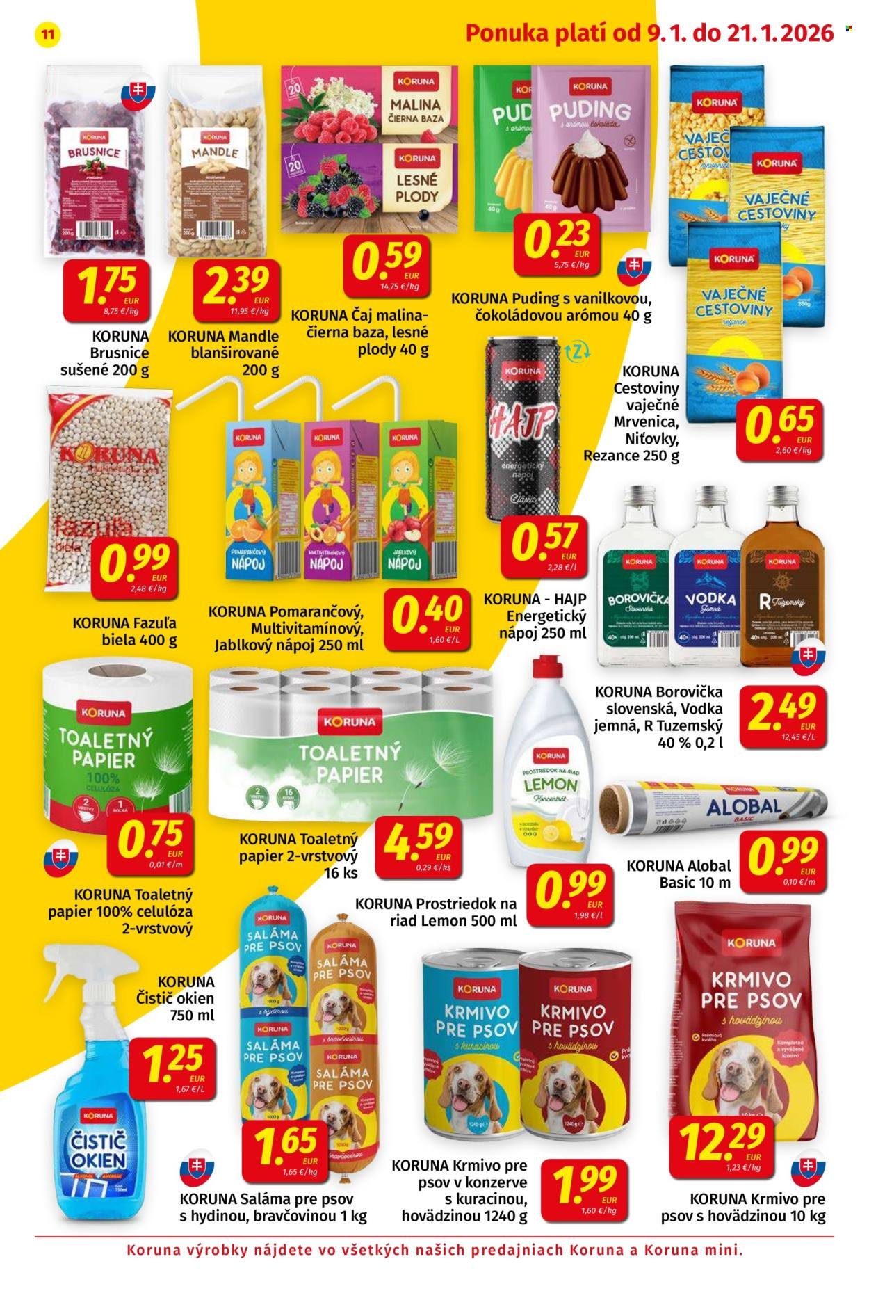 POTRAVINY KORUNA leták - Od piatka 9.1.2026 (2026-01-09 - 2026-01-21) | 11