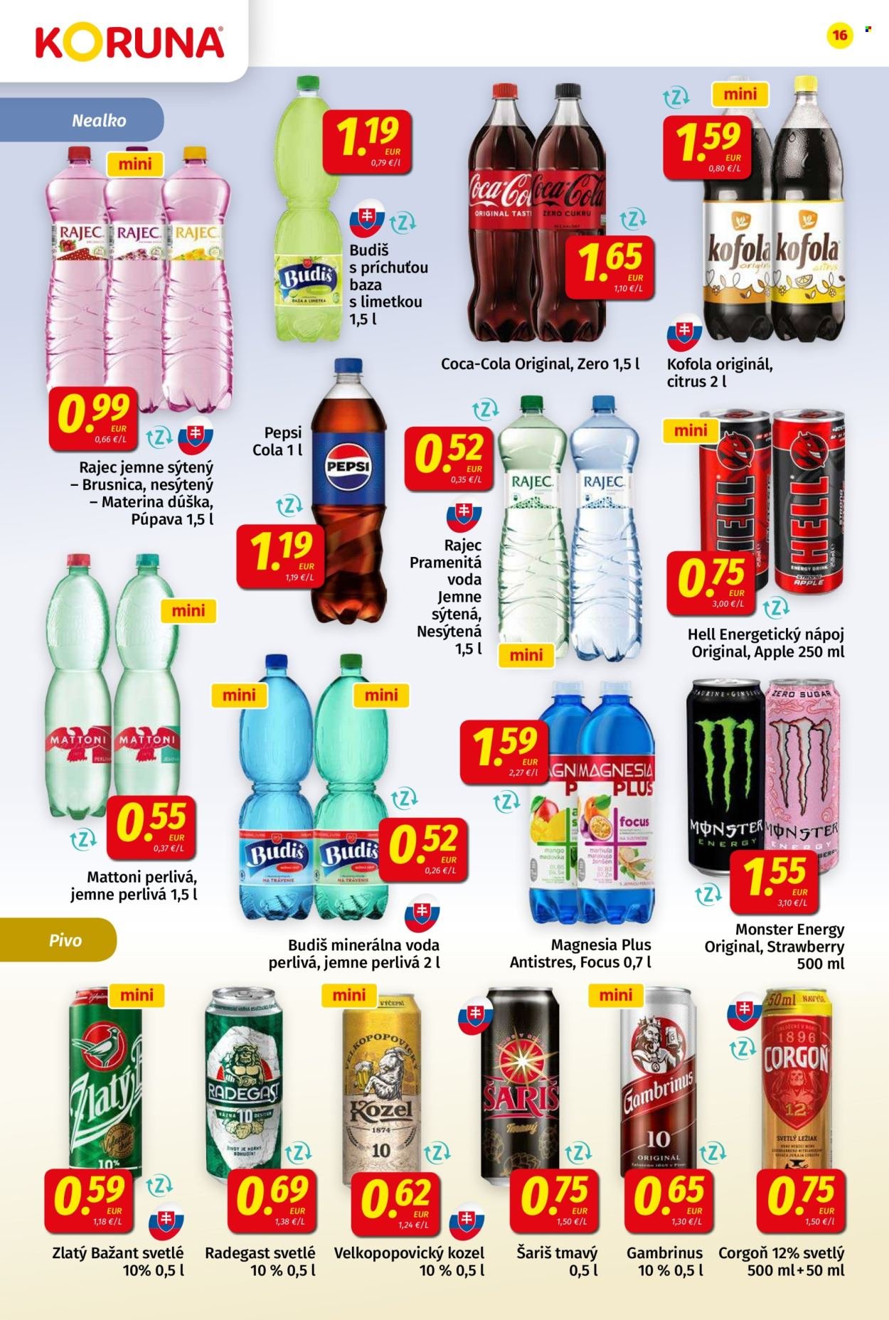 POTRAVINY KORUNA leták - Od piatka 9.1.2026 (2026-01-09 - 2026-01-21) | 16