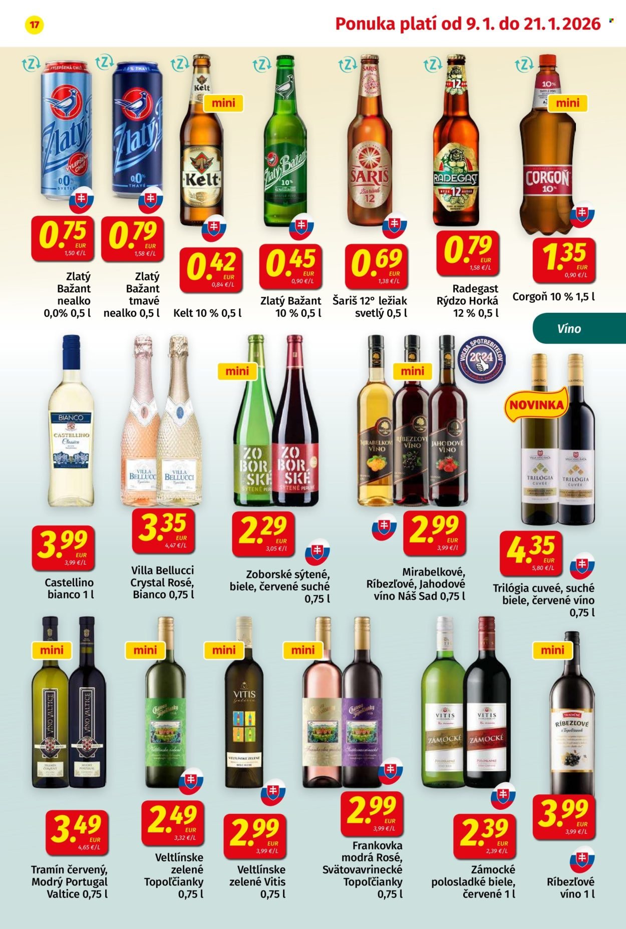 POTRAVINY KORUNA leták - Od piatka 9.1.2026 (2026-01-09 - 2026-01-21) | 17