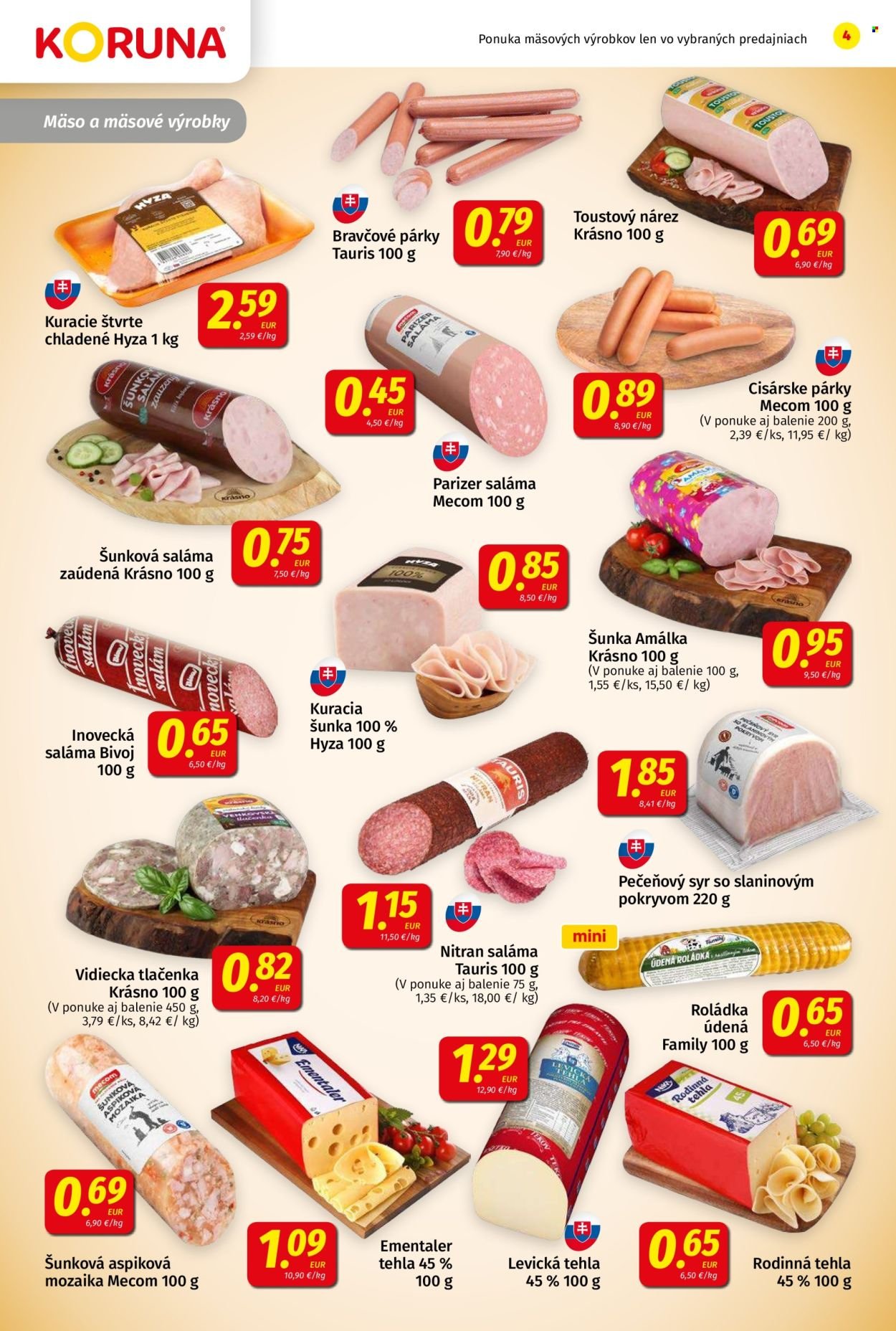 POTRAVINY KORUNA leták - Od piatka 9.1.2026 (2026-01-09 - 2026-01-21) | 4