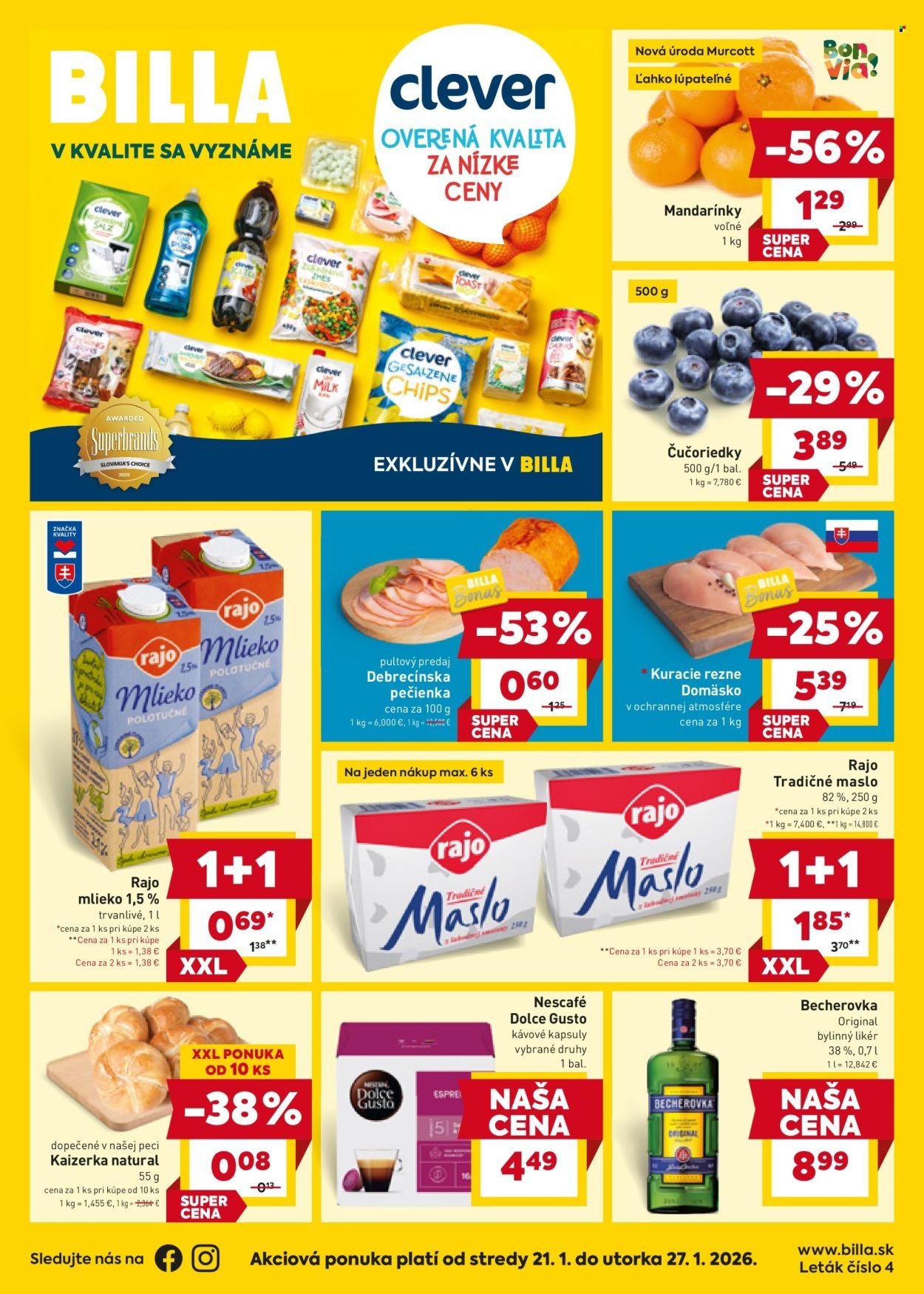 BILLA leták - Od stredy 21.1.2026 (2026-01-21 - 2026-01-27) | 1