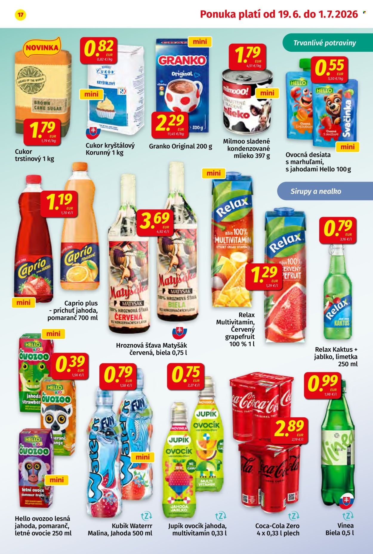POTRAVINY KORUNA leták - Od piatka 19.6.2026