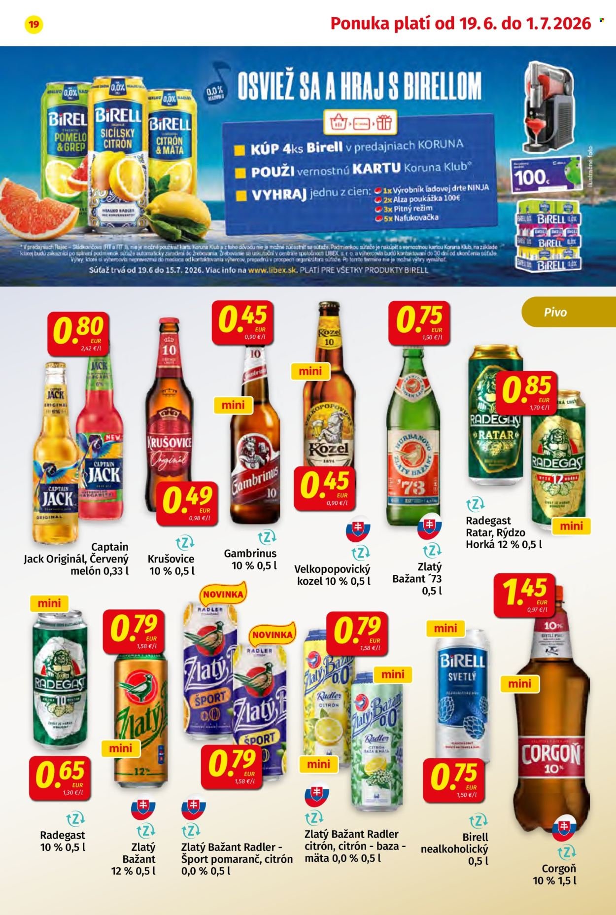 POTRAVINY KORUNA leták - Od piatka 19.6.2026