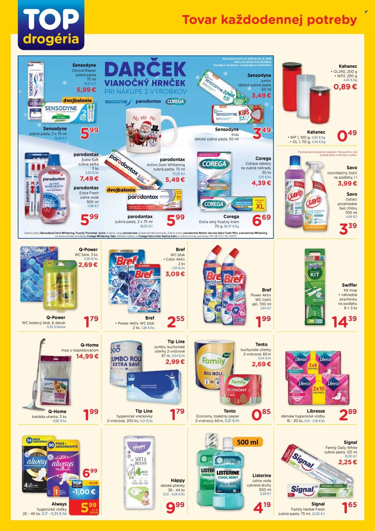 TOP DROGÉRIA leták - Od pondelka 15.12.2025 (2025-12-15 - 2025-12-23) | 2