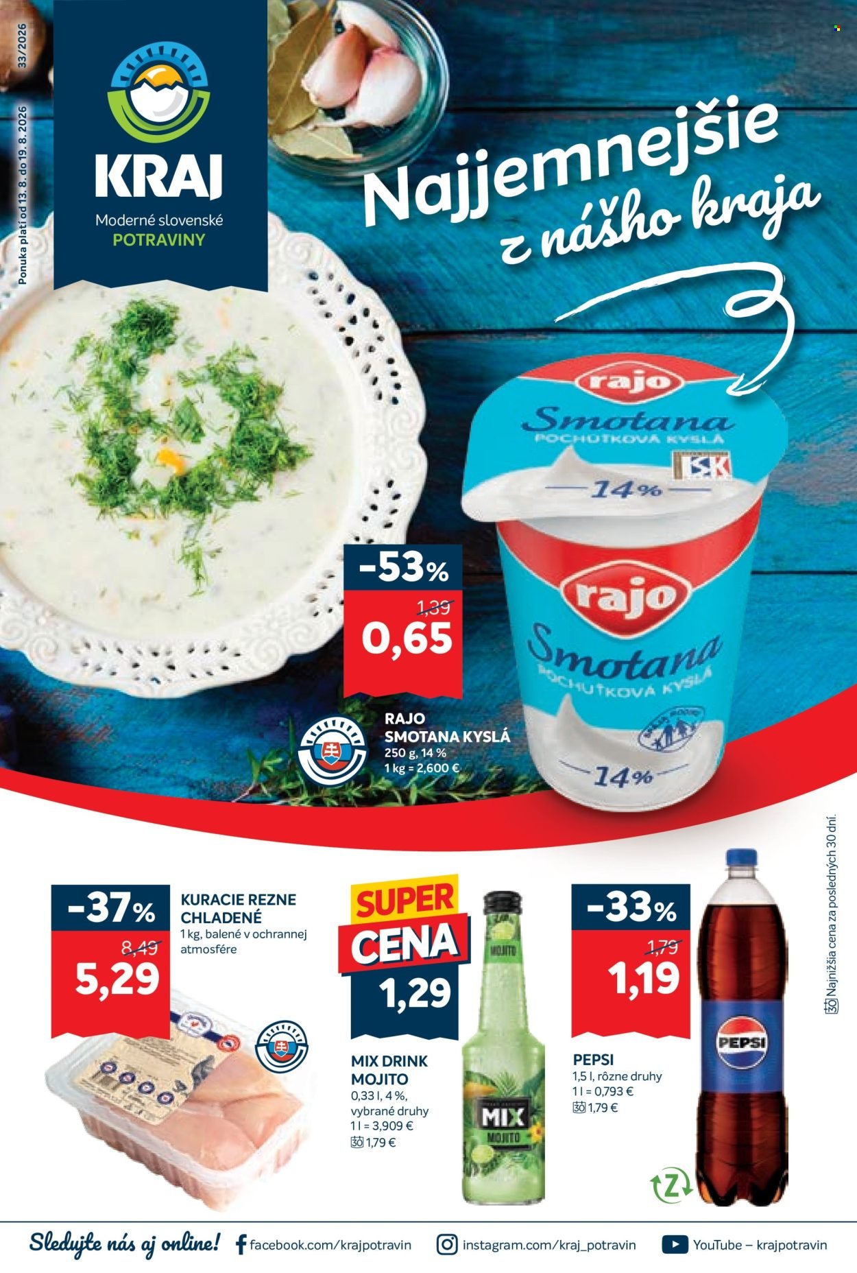 KRAJ leták - Od štvrtka 13.8.2026