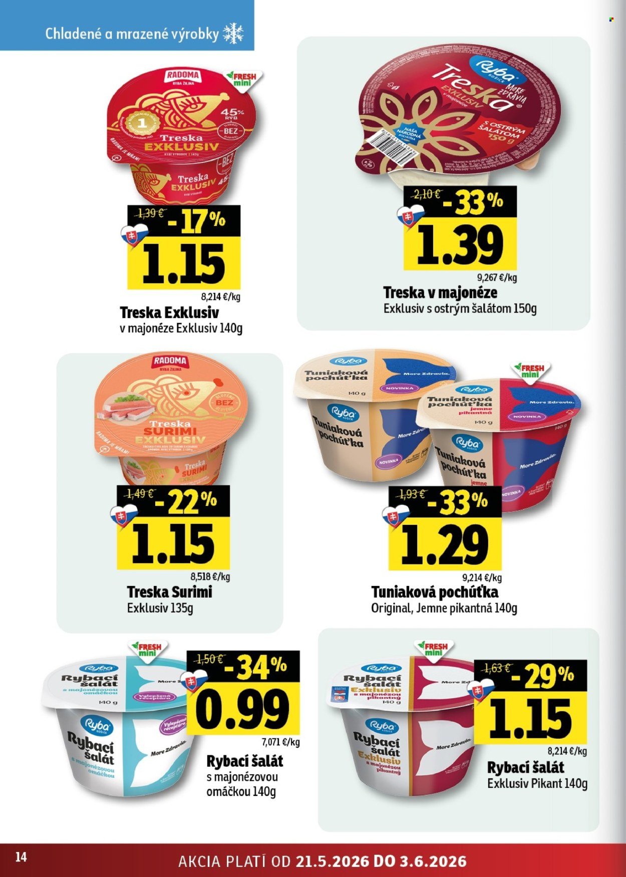 FRESH leták - Stredné a západné Slovensko (2026-05-21 - 2026-06-03) | 14